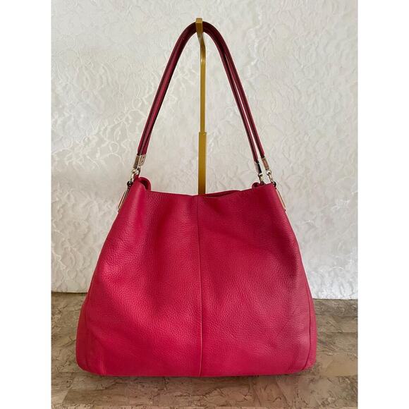 Coach Phoebe Pink leather hobo shoulder bag F34495 - Picture 2 of 10